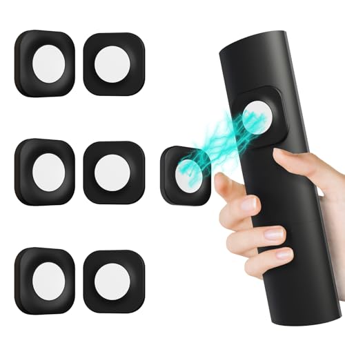 Magnetic Remote Control Holder Wall Mount Self-Adhesive, 6 Pack Upgraded Silicone Remote Organizer Storage Wall Holder for Home Office TV, Fan and Air Conditioner Remote Control 6 Black - color: 6 Black, size: Square