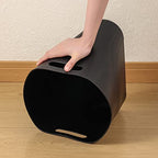 rejomiik Small Trash Can, 3.5 Gallon Slim Garbage Can Plastic Waste Basket with Handles Container Bin for Narrow Spaces Bathroom, Bedroom, Kitchen, Office at Home, Black - color: Black, size: 1 pack