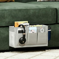 Dual-Purpose Bedside Caddy Organizer Hanging Storage Bag Dorm Storage for Home, Dorm, Bunk, Hospital Beds, Bed Caddy Holder with 6 Pockets for Magazines, Books, Phones, Remotes, Bottles
