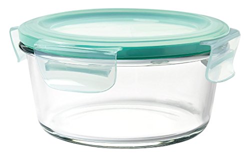 OXO Good Grips 4 Cup Smart Seal Leakproof Glass Round Airtight Food Storage Container - size: 4 Cup
