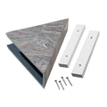 Palisade Vinyl Waterproof Corner Shower Shelf in Spanish Marble - color: Spanish Marble