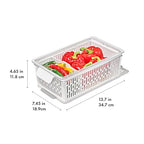 OXO Good Grips Produce Saver – Medium Bin, 13.8 x 7.4 x 4.7 in, White - style: Medium Bin
