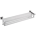 KOKOSIRI Bathroom Towel Rack Towel Holder 32 Inches Bath Towel Shelf with Double Towel Bars Wall Mounted, Polished Chrome Stainless Steel B6005CH-L32 - color: Polished Chrome, size: 32 Inch