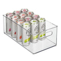 iDesign Kitchen Binz BPA-Free Plastic Deep Stackable Organizer with Handles - 8" x 6" x 14.5", Clear - style: Pack of 1