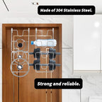 4 Tier Lid Organizer - No Drilling Wall Mounted Pot Cover Rack - Stainless Steel Lid Holder for Kitchen Cabinet