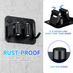 JAMEND CLXP 4-Pack Broom Holder with Heavy Duty Hooks, Upgraded Stainless Steel Mop Hanger. Wall Mount Utility Tool Rack for Kitchen Garden Laundry Garage. Matte Black. - color: 4PCS-Matte Black+Hook