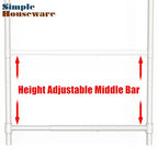 Simple Houseware Adjustable Closet Hanging Rod, White - color: White, size: 1 Pack