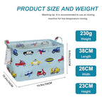 FANKANG Storage Basket,Nursery Hamper Canvas Laundry Basket Foldable with Waterproof PE Coating Storage, Office, Bedroom, Clothes,Toys (Rec-Car) - color: A Rec-Car-L