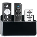 3 Slot Remote Control Holder, TV Remote and Wall Pen Storage Accessories for Home Office School (Black 1Pack) - color: Black&1pcs