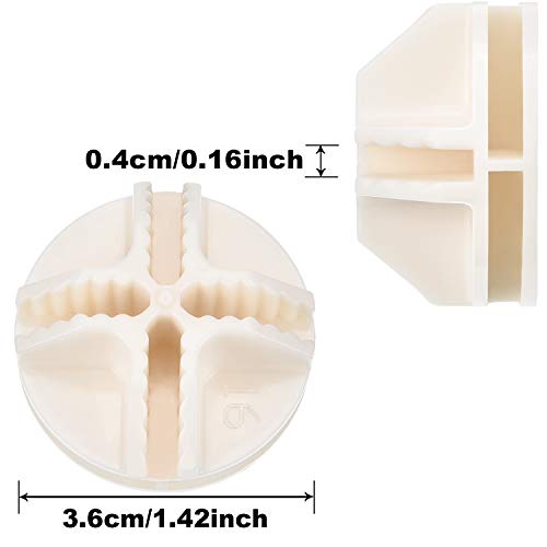 32 Pieces Cube Connectors Plastic Storage Wire Cube Organizer ABS Connectors for Modular Closet Storage Organizer and Wire Shelf (White) - color: White