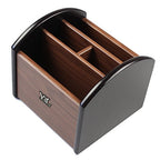 Rotating remote control holder, pen holder for desk,Wooden remote storage Organizer,TV remote control caddy@YCL872R Pen container