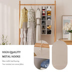 VERONLY Hanging Shoe Shelves - 6 Section,Closet Organizer Set of 2 with Woven Bamboo Shelves,Slim 5.5” Wide Design for Space-Saving Storage,White - style: White 2-Piece Narrow Hanging Set