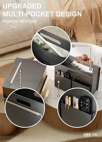 ABC life Magazine Holder Stable Magazine Rack Floor, Foldable PU Leather Newspaper Book Storage Basket Box, Upgraded Magazine File Folder Organizer Free Standing, for Living Room Home Office, Black - color: Black(1pc)