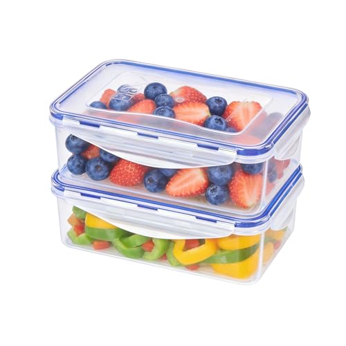 KIGI Reusable Meal Prep Containers with Lids, Airtight Food Storage Containers Set, Leak-proof for Food, Microwave, Freezer & Dishwasher Safe, 38.9Oz / 4.8 Cup, 4 Piece Set - size: 4.8 cup (4-Piece)