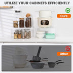 Acrylic Kitchen Cabinet Organizer Shelf, Spice Rack, Plate and Cupboard Storage Riser, Versatile Pantry Shelf, Durable Clear Countertop Organizer for Home and Kitchen(4 PCS) - size: 4 PCS