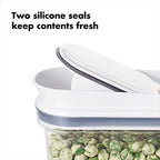 OXO Good Grips Mini All Purpose Dispenser – 1.2 Qt for Nuts and More,Clear,1.2 Qt - Nuts - size: Extra Small