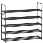 Shoe Rack - 5-Tier Shoe Organizer, Sturdy Shoe Storage Shelf, Perfect for Front Door Entrance, Closet & Entryway, Easy to Assemble, DIY Layering Options (L - 5 Tier) - size: 5 Tiers