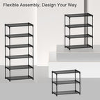 Autonomier 10 Tier Tall Shoe Rack, Narrow Lightweight Shoe Shelf, Compact Vertical Shoe Stand, Small Space Saving for Closet Floor, Dorm Storage Organizer, Front Door Entrance, Entryway