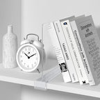 12 PCS Shelf Dividers for Closet Organization Acrylic Clear Closet Shelf Divider for Wooden Shelving Suitable for Wooden or Vertical Shelves Or Bedroom, Kitchen and Office - size: 12 Pack