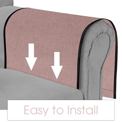Joywell Armrest Organizer Remote Holder for Recliner Armchair Caddy Couch Sofa Arm Chair Caddie with 6 Pocket Storage for Magazine, Phone, iPad,Pink - color: Pink, size: 19'' x 35''