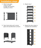 6-Tier Narrow Shoe Rack, Vertical Small Space Shoe Organizer, 9.84" Compact Slim Shoe Shelf for Closet & Entryway, Sturdy & Tool-Free Assembly, Adjustable Height for Boots - size: 6-Tier