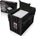 BCW Comic Bin, Black - Holds 150 Comics, Acid Free Storage and Organizer, Heavy Duty Plastic, Stackable, Includes Partition - style: Single