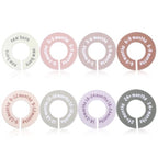 Hecila Baby Closet Dividers Baby Closet Dividers for Cloth 8PCS Unisex Round Double-Sided Clothes Size Divider Child Clothes Organizers Labels Wardrobe Organizer Hanger Divider from Newborn to Toddler
