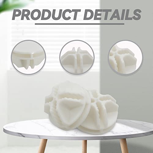 Bonsicoky 16 Pcs White Plastic Connector, Wire Grid Cube Connector for Modular Closet Storage Organizer and DIY Wire Cube Storage Unit - color: White
