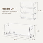 HBlife Clear Acrylic Kids Shoe Rack Baby Toddler Shoe Storage Organizer for Closet Floor Entryway Bedroom, 3 Tier Stackable Small Shoe Rack Shelf Display Stand - size: 3 Tier