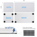 4PCS Stone Drying Tray for Bathroom Sink and Kitchen Counter, Fast Drying Diatomite Stones Soap Trays, Diatomaceous Coaster, Vanity Trays, Water Absorbing Stone Tray for Sink - color: White 4stripes