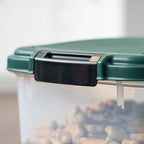 IRIS USA Remington Dog Food Storage Container, 30 lbs, 11 lbs, Airtight, Stackable, Wheels, Food Storage, Treat Box, 2-Cup Scoop - size: 30 lbs, 11 lbs