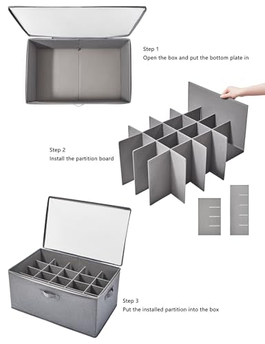 Berdeng Shoe Storage Organizer for Closet, Shoe Box Organizer, Space Saving Foldable Shoe Rack, Shoe Storage Cabinet with Clear Cover and Reinforced Handles, Fits 20 Pairs, Black - color: Black