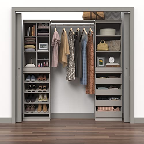 ClosetMaid 4598 Modular Storage Stackable Unit with 4 Drawers, Taupe - color: Taupe