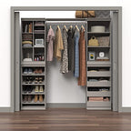 ClosetMaid 4598 Modular Storage Stackable Unit with 4 Drawers, Taupe - color: Taupe