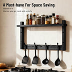 28" Coat Rack Wall Mount with Shelf, Entryway Key Holder Wall Mount Wood Wall Coat Hooks with 7 Hooks 3 Key Hanger, Wall Mounted Coat Rack Mail Holder for Living Room, Bedroom - color: Black, size: 28 inch