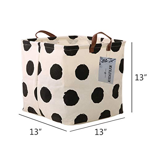 Square Canvas Toy Storage Bins Basket with Handle Collapsible Toy Organizer for Nursery Storage, Kid's Toy & Laundry, Gift Baskets(Round) - color: Round