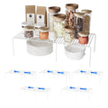 Expandable Storage Shelf, Pantry Organizers and Storage, Adjustable Rustproof Metal Wire Spice Rack, Space Saver Kitchen Storage Shelves for Pan, Pot, Countertop, Drawer, Fridge, Set of 6, White - size: 6Pack-White-13.5-23 x 10 inch