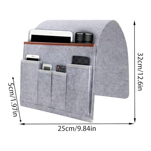 Couch Armrest Storage - Non Slip Organizer Bag, Multifunctional Side Pocket for Remotes, Phones, and Gadgets, Convenient Home Accessory, Perfect for Sofa, and Living Room Use - color: Gray