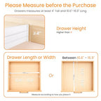 4 Pack Drawer Dividers for Clothes, 4" High 10.6"-16.9" Drawer Divider Adjustable Expandable Dresser Drawer Organizer, Clear Dresser Separators for Clothes, Underwear, Baby Clothes,Cosmetic,Toiletries - size: 4 Pack