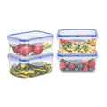 KIGI Food Storage Containers with Airtight Lids, Leak-Proof & Stackable, 4-Sided Locking lids, Ideal for Meal Prep, Snack, Fruit, Lunch & Leftovers, BPA-Free Plastic (2.48 Cup, 8-Piece) - size: 2.48 cup (8-Piece)