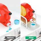 Laundry Detergent Holder Liquid Laundry Detergent Riser and Stand with Drip Tray for Laundry Room Organization (Tilted-White) - style: Tilted-White