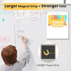 DALTACK Magnetic File Holder, Magnetic Mail and Paper Organizer for File Cabinets, Refrigerators or Wall, Large PP File Pocket for Letters, Documents, Magazines and Folders, 2 Pack