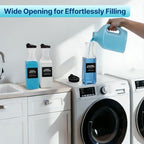 2 Pack Laundry Detergent Dispenser, Laundry Soap & Fabric Softener Dispenser, 54oz Laundry Detergent Containers, Laundry Room Organization and Storage Plastic Bottle for Scent Booster, Powder, Bleach - size: 2 Pack