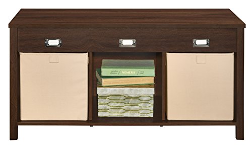 ClosetMaid 16051 Premium 3-Cube Bench, Dark Chestnut - color: Dark Chestnut, size: 3-Cube Bench