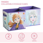 Polycanvas Disney Frozen 2 Collapsible Storage Cubes, Set of 2, 10"x10" - color: Frozen 2