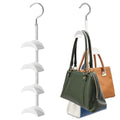 Purse Hanger Organizer for Closet, Hanging Bag Holder, with 4 Hooks, Hanging Organizer for Handbag Keeping Purses, Storage Hook Backpack Rack Space Saving Hanger (1 Pack) - size: 1 pack