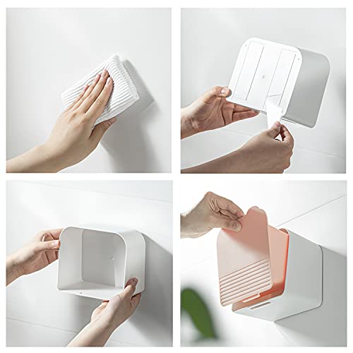 Bathroom Canisters Organizer Storage Box Container Feminine Day Overnight Pad Holder Cotton Qtip Makeup Sponges Holder,White - color: White, size: Medium