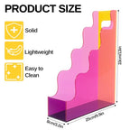 Acrylic File Organizer, Vertical Magazine File Holder, Cute Desk Storage for Holds Files Papers Magazines, Colorful