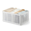 Wardrobe Clothes Organizer, 5 or 7Grids Closet Jean Storage Bins with Handles Drawer Organizer for Clothing Foldable Drawer Dividers with Adjustable for Sweater, Pants (Large 5 Grids: 4 Baffles) - size: Large 5 Grids: 4 Baffles