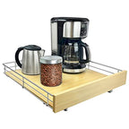LYNK PROFESSIONAL® SELECT™ Slide Out Cabinet Organizer Pull Out Drawer, 20" x 21" Pull Out Cabinet Organizer – Pull Out Shelves for Kitchen Cabinets – Roll Out - Lifetime Ltd. Warranty, Wood Chrome - size: 20" W x 21" D - 1 Tier